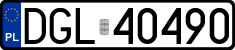 License plates of Poland, Regular car plates