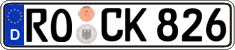 German license plate, Regular plates