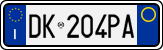 License plate of Italy, Cars (1994 year series)