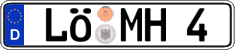 German license plate, Regular plates