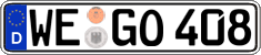 German license plate, Regular plates
