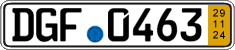 German license plate, Short-term transit plates