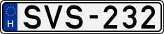license plates of Hungary, Cars (1990)
