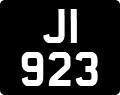 License plate of Jersey, Regular plates (J123456)