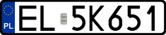 License plates of Poland, Regular car plates