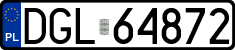 License plates of Poland, Regular car plates