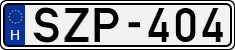 license plates of Hungary, Cars (1990)
