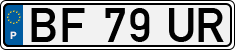 License plate of Portugal, Regular plates