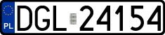 License plates of Poland, Regular car plates