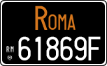 License plate of Italy, Cars (1927 year series)