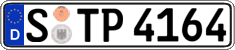 German license plate, Regular plates