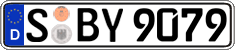 German license plate, Regular plates