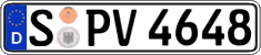 German license plate, Regular plates