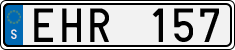 License plate of Sweden, Regular plates