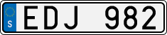 License plate of Sweden, Regular plates