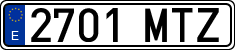 License plates of Spain, Ordinary (2000)