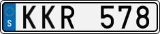License plate of Sweden, Regular plates