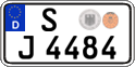 German license plate, Regular plates