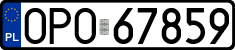 License plates of Poland, Regular car plates