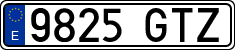 License plates of Spain, Ordinary (2000)