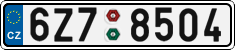 License plate of the Czech Republic, Cars (2001)