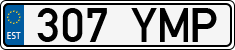 License plate of Estonia, Regular car plates