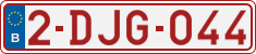 License plate of Belgium, Regular plates (2010)