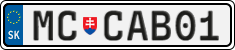 License plate of Slovakia, Vanity Plates