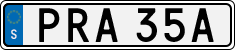License plate of Sweden, Regular plates