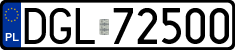 License plates of Poland, Regular car plates