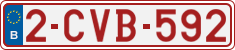 License plate of Belgium, Regular plates (2010)