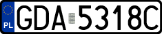 License plates of Poland, Regular car plates
