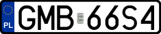 License plates of Poland, Regular car plates