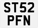 License plate of the United Kingdom, 2001 year system