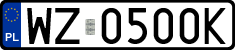 License plates of Poland, Regular car plates