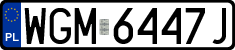 License plates of Poland, Regular car plates