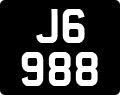 License plate of Jersey, Regular plates (J123456)