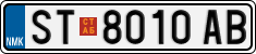 License plate of North Macedonia, Regular plates (2012)
