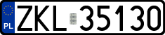 License plates of Poland, Regular car plates