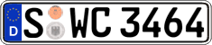 German license plate, Regular plates