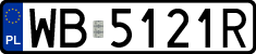 License plates of Poland, Regular car plates