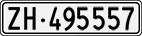 License plate of Switzerland, Cars