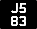 License plate of Jersey, Regular plates (J123456)