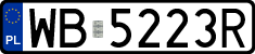 License plates of Poland, Regular car plates