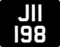License plate of Jersey, Regular plates (J123456)