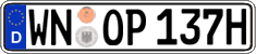 German license plate, Plates for oldtimers (type 