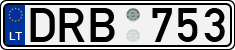 License plate of Lithuania, Cars