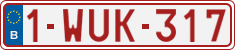 License plate of Belgium, Regular plates (2010)