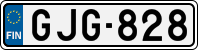 License plate of Finland, Cars