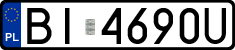 License plates of Poland, Regular car plates